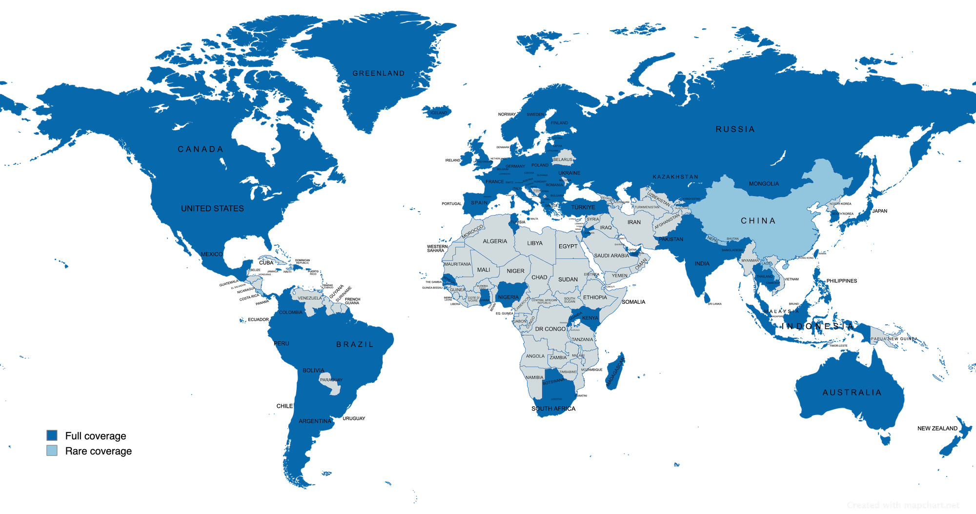 Geoguessr Country Coverage